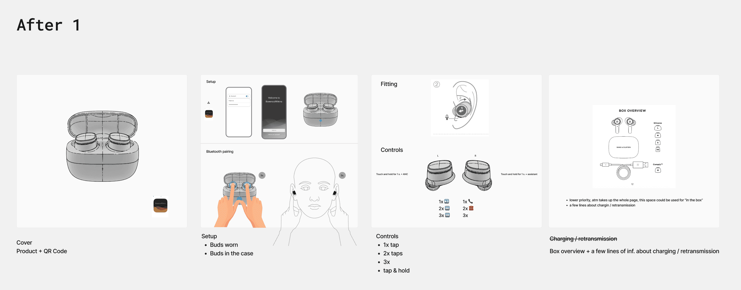 Separation of controls and fitting