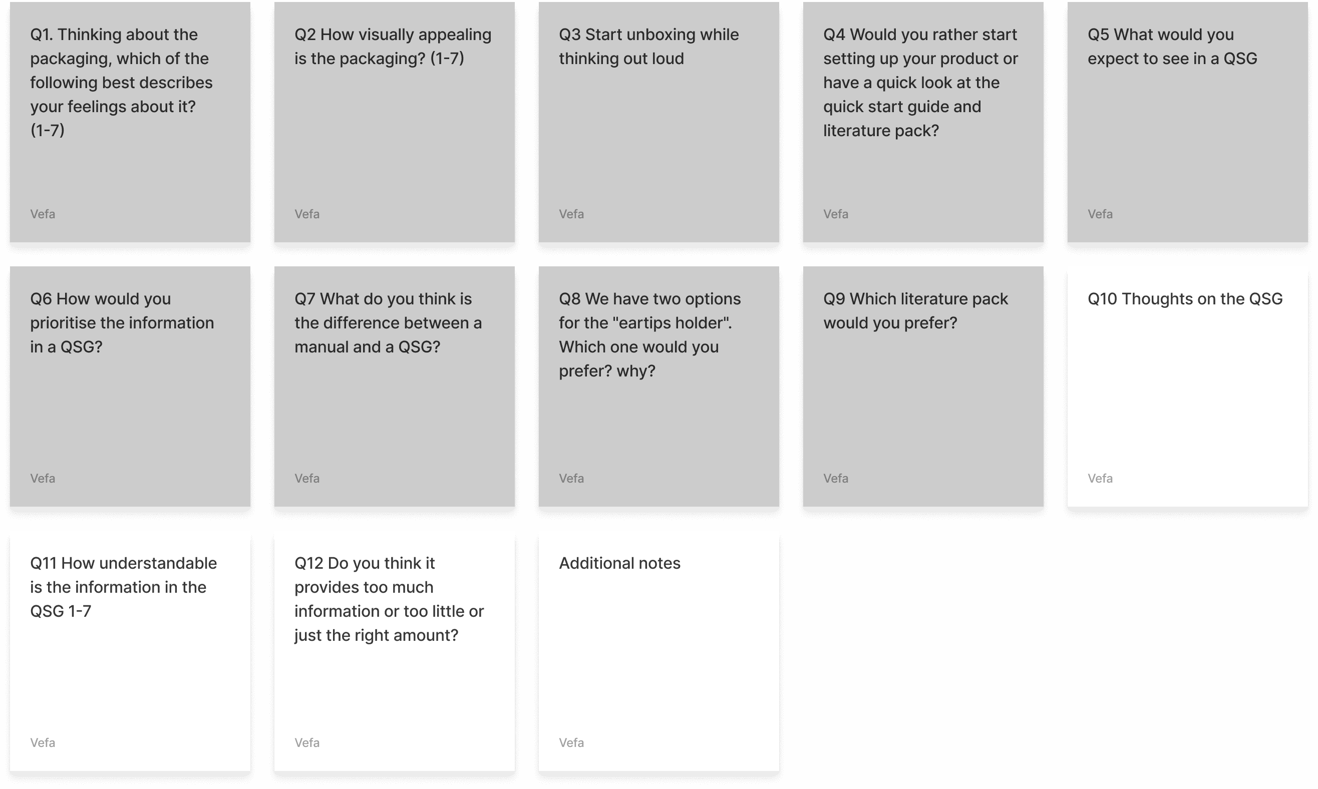 Packaging and QSG combination tests