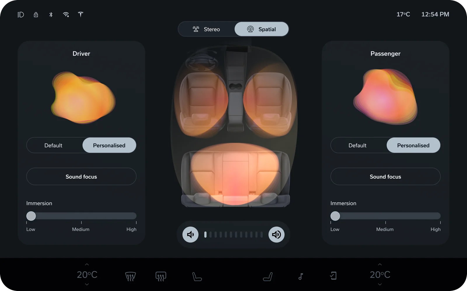 Denon in-car UI