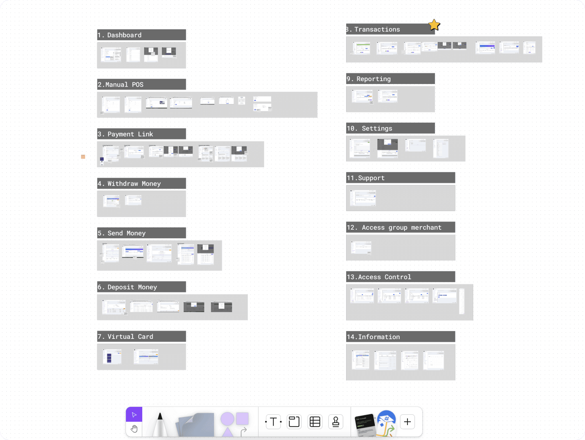 Content audit — detailed screen-by-screen inventory